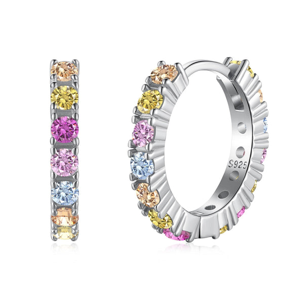 ˇMagic JewelryˇRadiant Colorful Round Cut Earrings