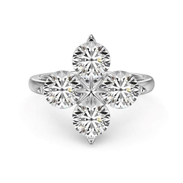 ˇMagic JewelryˇFour-Leaf Clover Eight-Pointed Star Ring