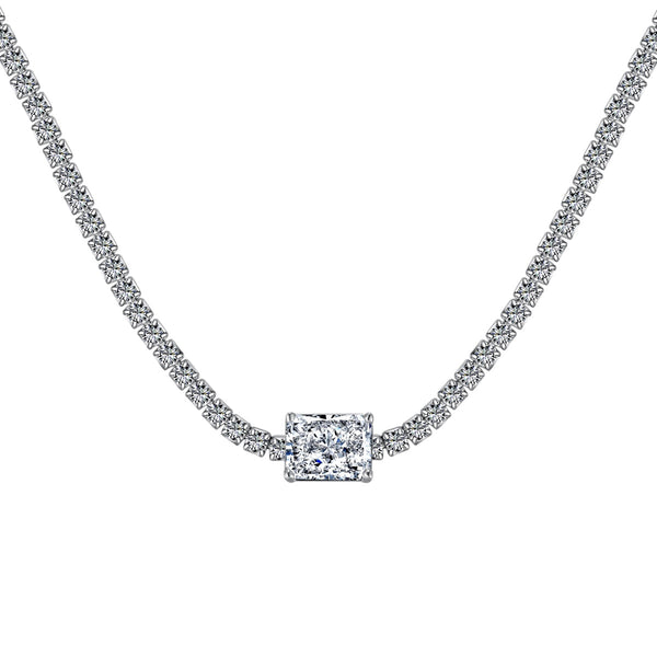 ˇMagic Jewelryˇ2.0 carat Ornate Emerald Cut Necklace