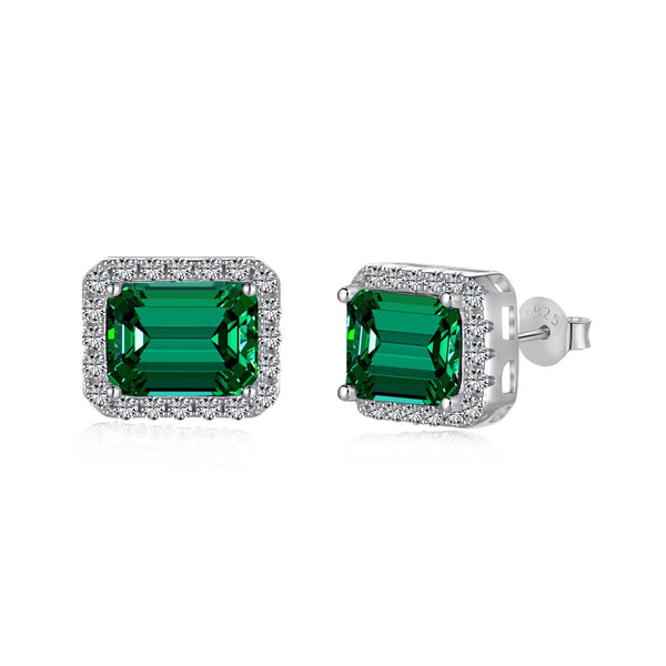 ˇMagic JewelryˇLuxurious Dainty Emerald Cut Banquet Earrings