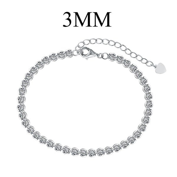 ˇMagic JewelryˇOrnate  Sparkling Round Cut Daily Bracelet