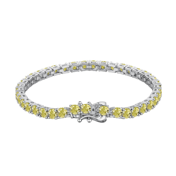 ˇMagic JewelryˇOrnate Dazzling Round Cut Tennis Bracelet