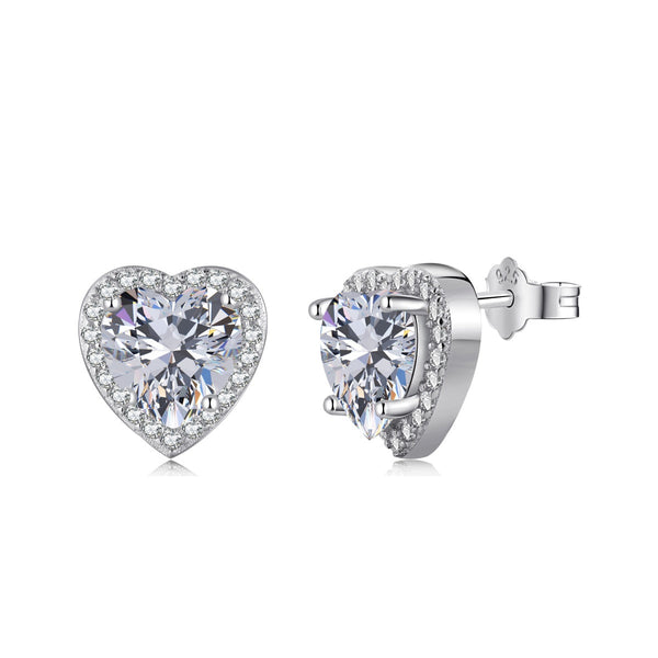 ˇMagic JewelryˇSparkling Heart Shape Lover Earrings