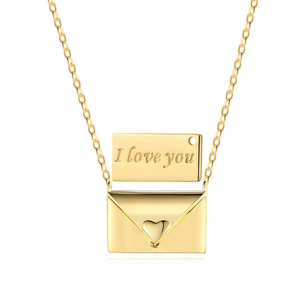 ˇMagic JewelryˇEnvelope Heart Shape Mother's Day Necklace