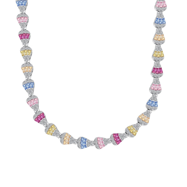 ˇMagic JewelryˇRadiant Colorful Rainbow Necklace