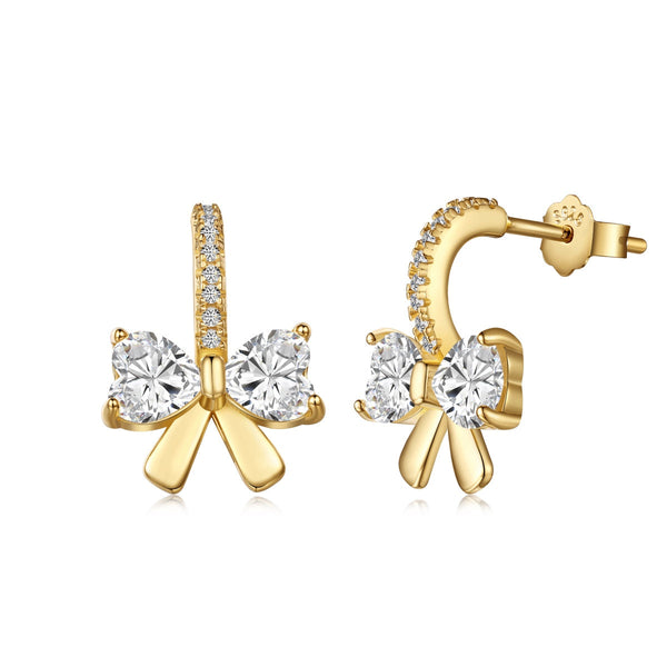 ˇMagic JewelryˇExquisite Earrings With Heart-Shaped Bow Design