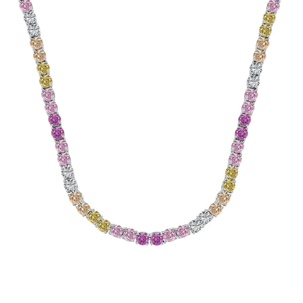 ˇMagic JewelryˇDelicate Colorful Tennis Necklace
