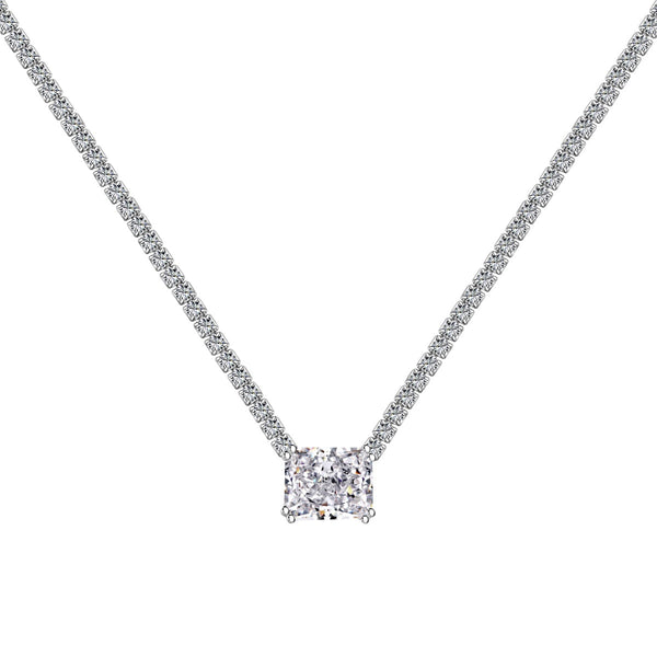 ˇMagic Jewelryˇ4.0 Carat Elegant Radiant Cut Necklace