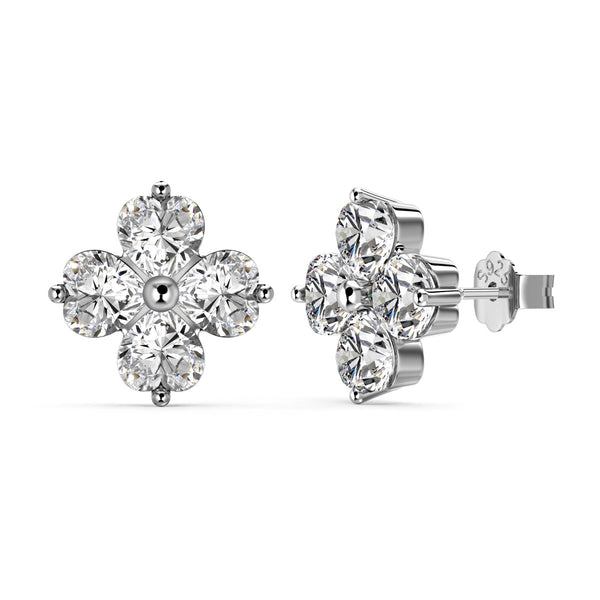 ˇMagic JewelryˇFour-Leaf Clover Ball Earrings