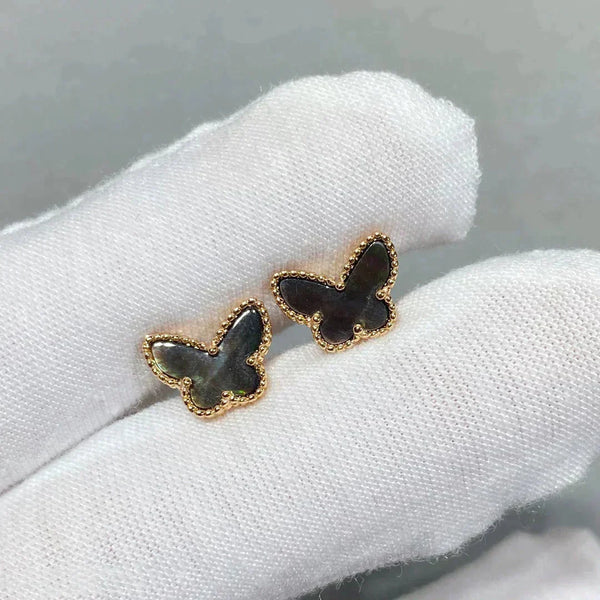 ˇMagic JewelryˇBUTTERFLY DARK MOP  EARRINGS