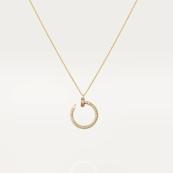 ˇMagic JewelryˇJUSTE NECKLACE GOLD DIAMONDS
