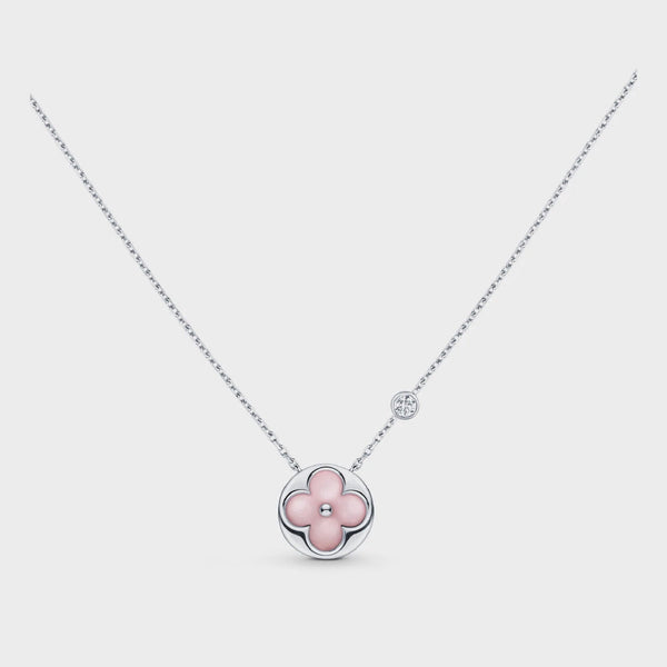 ˇMagic JewelryˇSUN MOTIF PINK MOP SILVER BRACELET