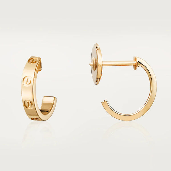 ˇMagic JewelryˇLOVE EARRINGS 2.65MM PINK GOLD