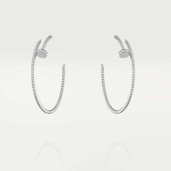 ˇMagic JewelryˇJUSTE EARRINGS FULL DIAMONDS 1.8MM