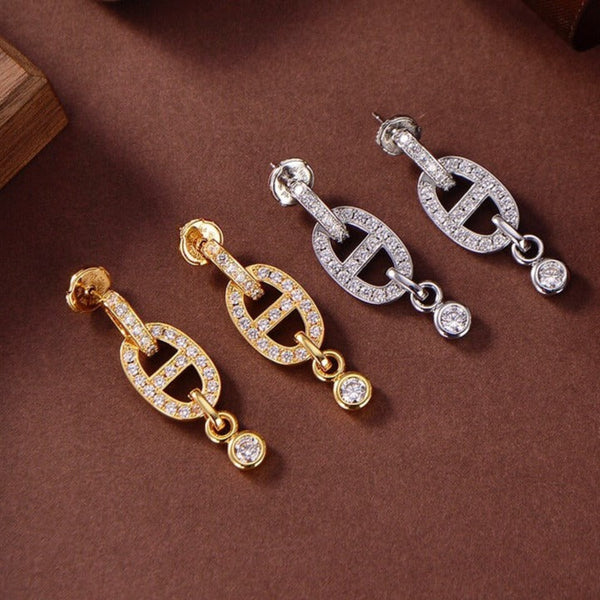 ˇMagic JewelryˇHM CHAINE DIAMOND EARRINGS