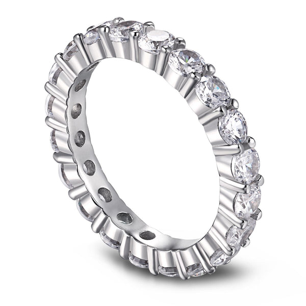 ˇMagic JewelryˇSparkling Round Cut Tennis Ring