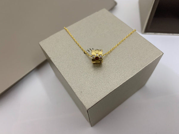 ˇMagic JewelryˇBEE LOVE DIAMOND NECKLACE