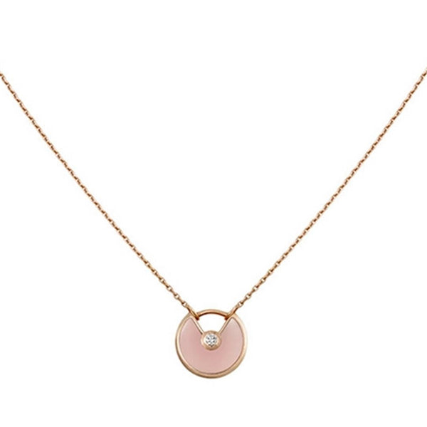 ˇMagic JewelryˇAMULETTE ROSE GOLD PINK MOP NECKLACE