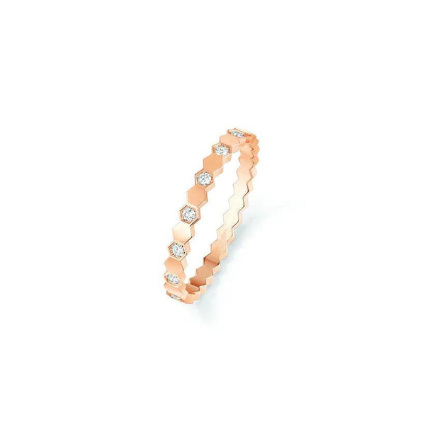 ˇMagic JewelryˇBEE LOVE RING PINK GOLD DIAMOND