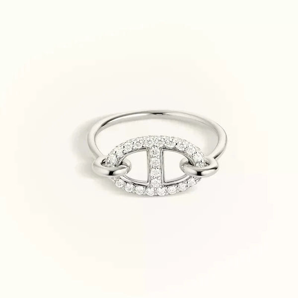 ˇMagic JewelryˇRONDE SMALL SILVER DIAMOND RING