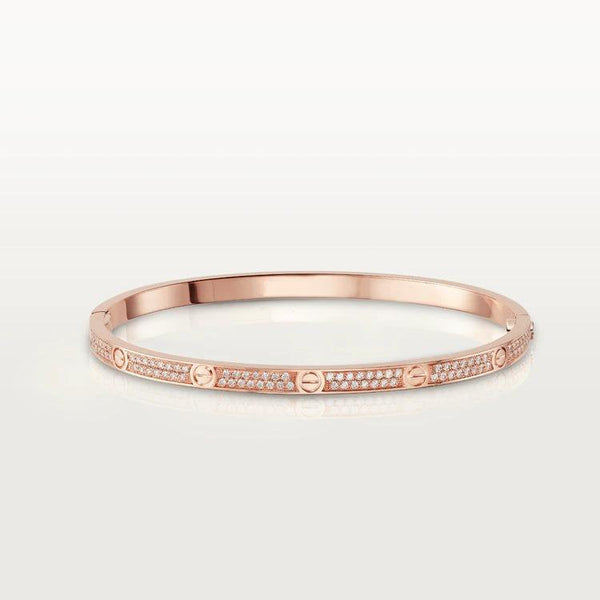 ˇMagic JewelryˇLOVE BRACELET 3.65MM DIAMOND-PAVED