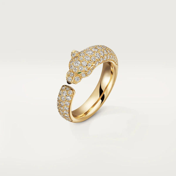 ˇMagic JewelryˇPANTHERE PINK GOLD DIAMOND RING